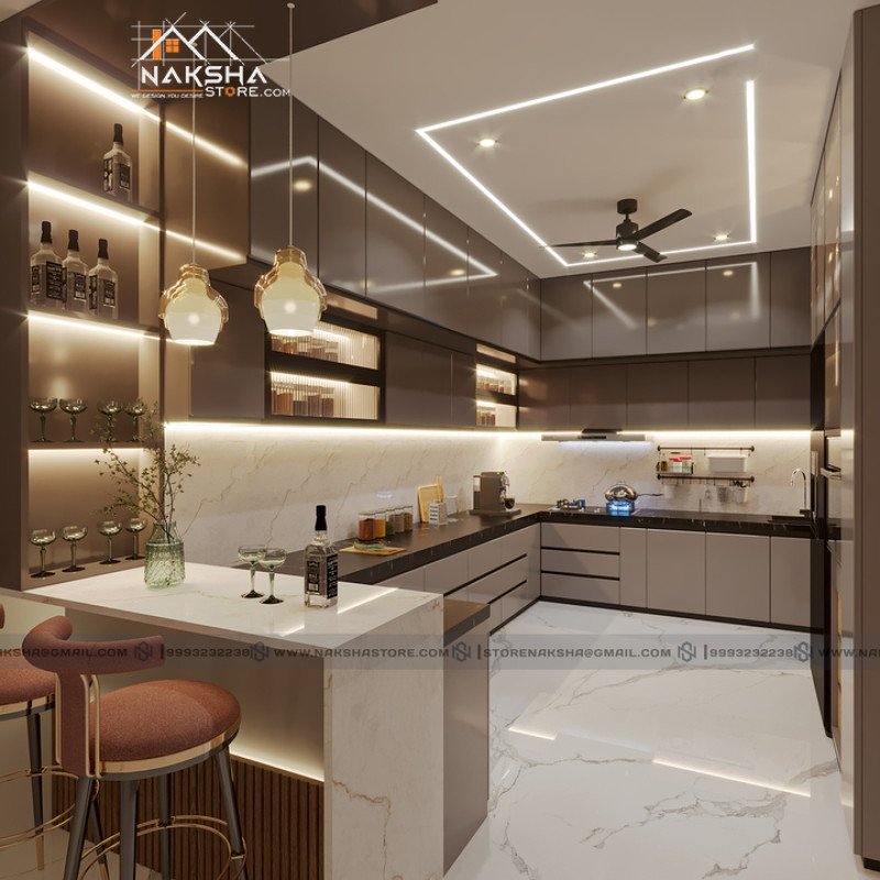 Transform Your Home with a Luxury Modular Kitchen | Naksha Store